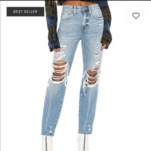 New! Pistola Presley Straight Distressed Jeans